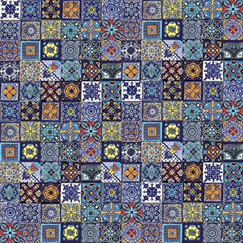 Cerames Piastrelle Mosaico Messicane Tonito – 120 ceramiche mattonelle messicane decorative per bagno, doccia, scale, parete posteriore della cucina | Tessere mosaico ceramica 5x5 cm
