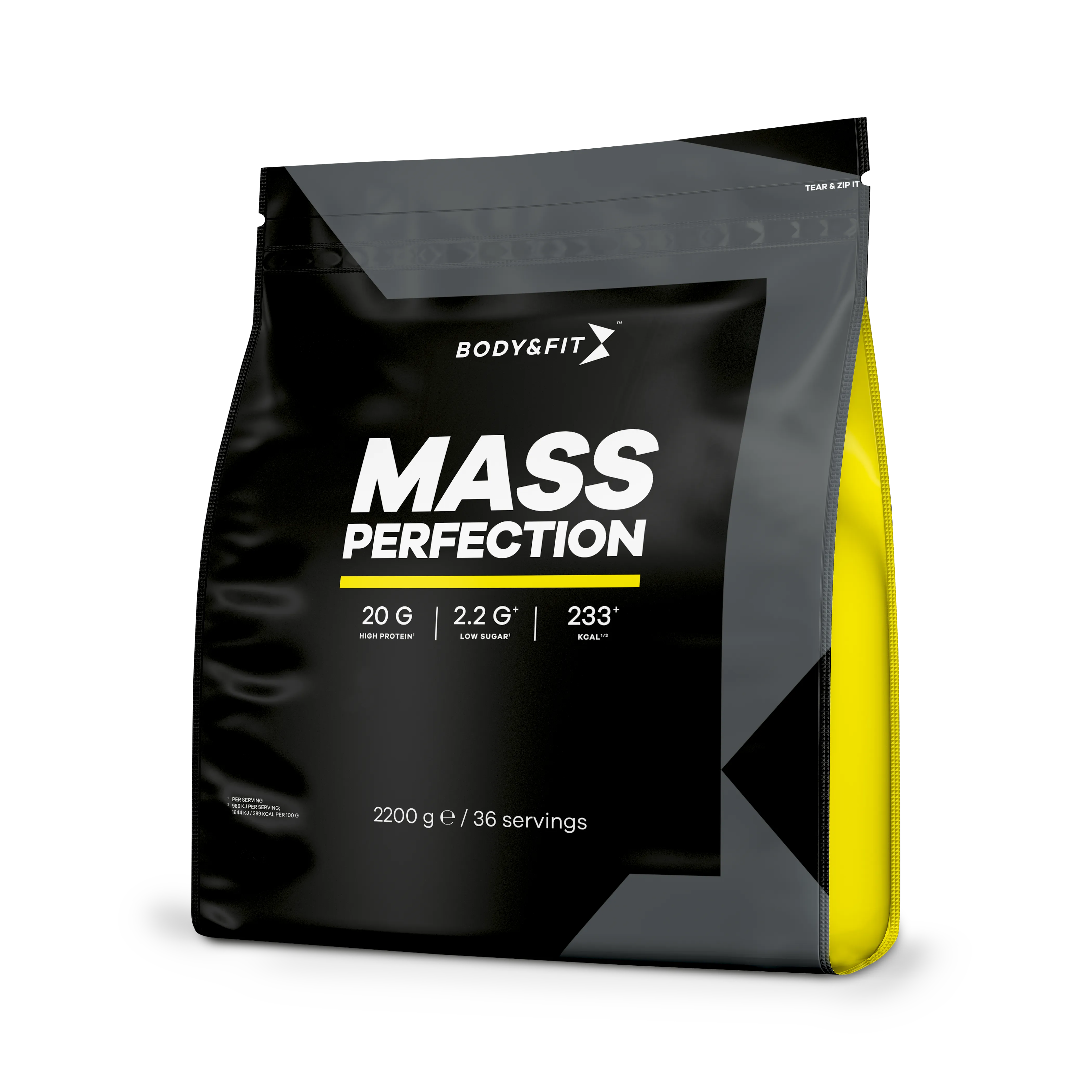 Mass Perfection - Body&Fit - Frullato Alla Fragola - 2,2 Kg (36 Frullati)