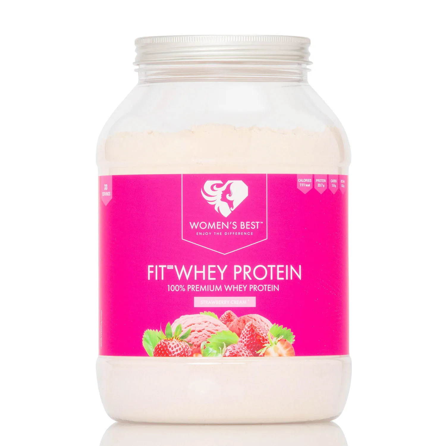 Fit Whey Protein - Women’s Best - Fragola - 1 Kg (33 Dosi)