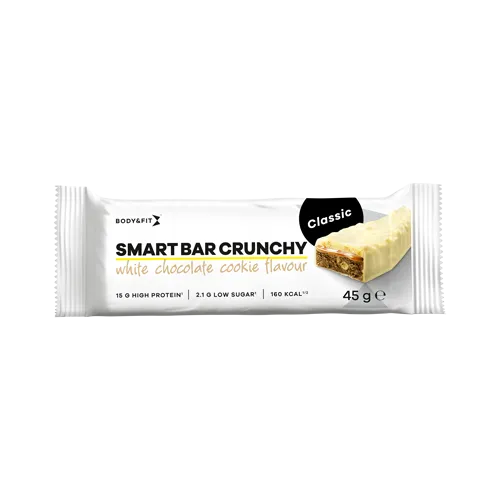 Smart Bar Crunchy Classic - Body&Fit - White Chocolate Cookie - 12 Barrette (540 Grammi)