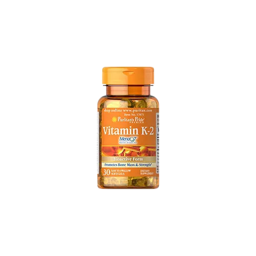 Vitamina K2 (MENAQ7) 50 ΜG - Puritan’s Pride - 30 Softgel