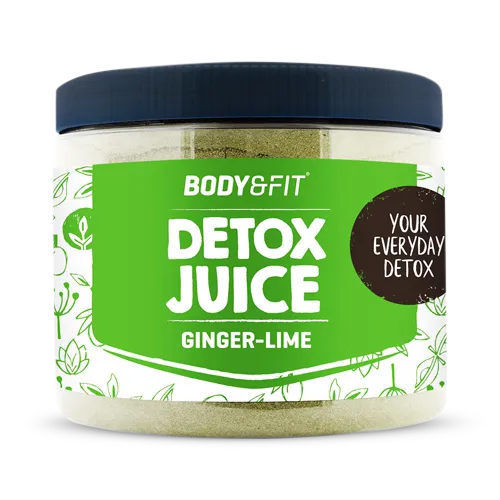 Detox Juice - 45 dagen verpakking - Ginger-Lime - Body&Fit - Zenzero-lime - 135 Grammi