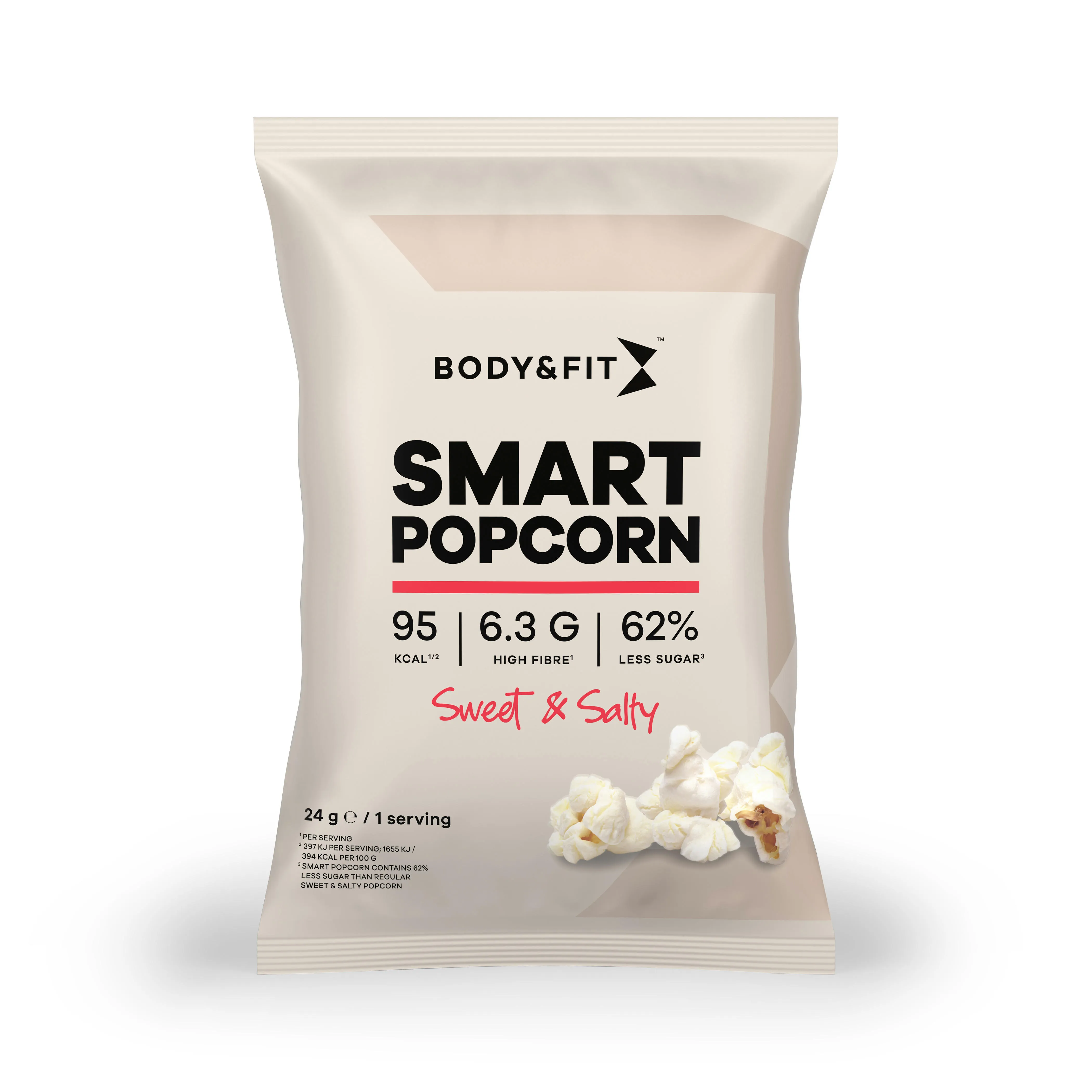 Smart Popcorn - Body&Fit - Dolce E Salato - 24 Grammi (1 Bustine)