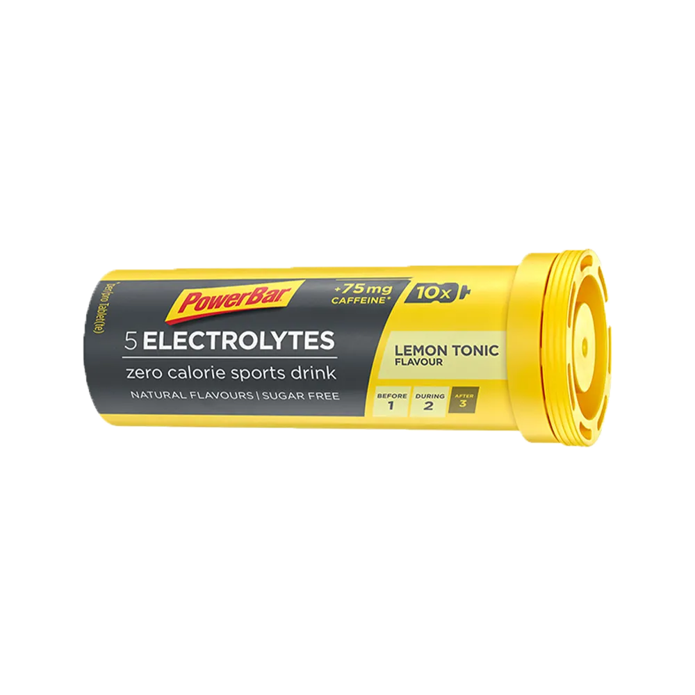 Electrolyte Tabs - Powerbar - Tonica Al Limone Energizzante - 1 Pacchetto (10 Compresse)