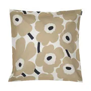 Foodera cuscino Pieni Unikko - / 50 x 50 cm di  - Beige - Tessuto