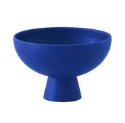 Coppa Strøm Large - / Ø 22 cm - Ceramica / Fatta a mano di  - Blu - Ceramica