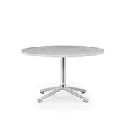 Tavolino Lunar - / Ø 70 x H 40 cm - Marmo bianco di  - Bianco - Pietra