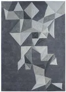 Tappeto Pliages by Daniel Hechter / 170 x 240 cm - Lavorato a mano -  - Grigio - Tessuto