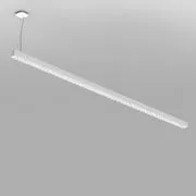 Sospensione Calipso Linear stand alone - / LED - L 180 cm di  - Bianco - Materiale plastico