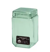 Vaso Industrial Glass - / Vetro - L 11 x H 22,5 cm di  - Verde/Trasparente - Vetro
