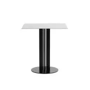 Tavolo quadrato Scala - / 70 x 70 cm - Acciaio di  - Grigio/Argento/Metallo - Metallo