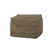 Pouf Nao - / Juta - 40 x 40 x H 35 cm di  - Beige - Fibre