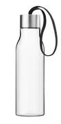 Borraccia / Bottiglia da viaggio in plastica ecologica - 0,5 L -  - Nero/Trasparente - Materiale plastico