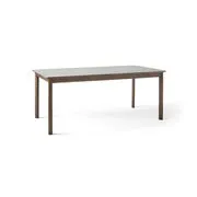 Tavolo con prolunga Patch HW1 - / Laminato Fenix - L 180 a 280 cm di  - Grigio/Legno naturale - Materiale plastico/Legno/Corian