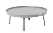 Tavolino basso Around XL / Ø 95 x H 36 cm -  - Grigio - Legno