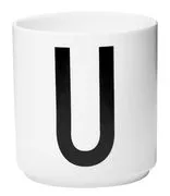 Mug A-Z / Porcellana - Lettera U -  - Bianco - Ceramica