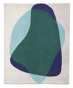Tappeto Serge / 220 x 180 cm -  - Blu - Tessuto