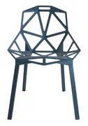 Sedia impilabile Chair One - / Metallo di  - Blu - Metallo