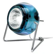 Lampada da tavolo Beluga - Versione vetro di  - Blu - Metallo/Vetro