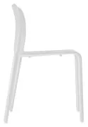 Sedia impilabile First Chair di  - Bianco - Materiale plastico