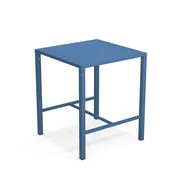 Tavolo bar alto Nova - / 90 x 90 cm x H 105 cm - Acciaio di Emu - Blu - Metallo