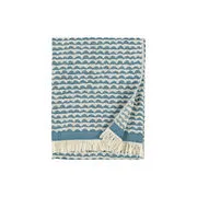 Fouta Papajo - / 100 x 180 cm - Cotone di  - Blu - Tessuto