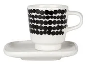 Espresso tazza Siirtolapuutarha di  - Bianco/Nero - Ceramica
