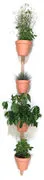 Supporto a parete XPOT / Per 4 vasi da fiori o mensole - H 200 cm -  - Legno naturale - Legno