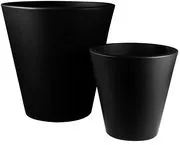 Vaso per fiori New Pot - h 70 cm di  - Nero - Materiale plastico