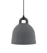 Sospensione Bell - / Extra small Ø 22 di  - Grigio - Metallo