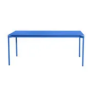 Tavolo rettangolare Fromme - / Alluminio - 180 x 90 cm di  - Blu - Metallo