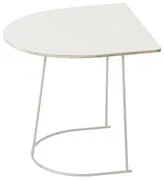 Tavolino d'appoggio Airy Half - / 44 x 39 cm di  - Bianco/Beige - Metallo/Legno