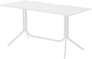 Tavolo pieghevole Poule double - / 150 x 70 cm di  - Bianco - Metallo
