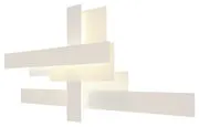 Applique Fields - Set di 3 di  - Bianco/Beige - Materiale plastico