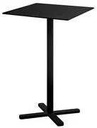 Tavolo bar alto pieghevole Darwin - / 70 x 70 cm di Emu - Nero - Metallo