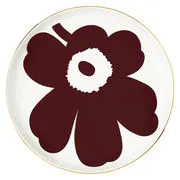 Sottopiatto/vassoio Juhla Unikko - / Ø 32 cm di  - Rosso - Ceramica