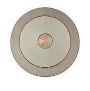 Applique Cymbal LED - / Large - Ø 70 cm - Tessuto di  - Beige - Tessuto