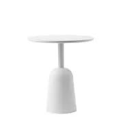Tavolino Turn - / altezza regolabile da 41 a 64 cm / Ø 55 cm di  - Grigio - Metallo/Legno