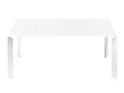Tavolo con prolunga Nori - L 166 - 278 cm di  - Bianco - Metallo
