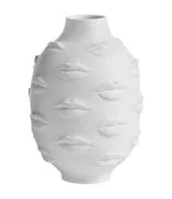 Vaso Muse Round Gala / Porcellana - H 25 cm -  - Bianco - Ceramica