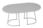 Tavolino basso Airy / Medium -  88 x 51,5 cm -  - Grigio - Metallo/Legno