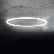 Sospensione Alphabet of light Circular - / Circolare - Ø 90 cm di  - Bianco - Metallo/Materiale plastico