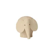 Figurina Nunu SMALL - / Elefante - L 14 cm di  - Legno naturale - Legno