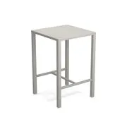 Tavolo bar alto Nova - / 70 x 70 cm x H 105 cm - Acciaio di Emu - Grigio - Metallo