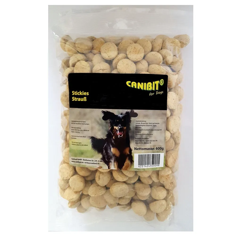 500 g + 100 g gratis! 600 g CANIBIT biscottini di struzzo - 600 g