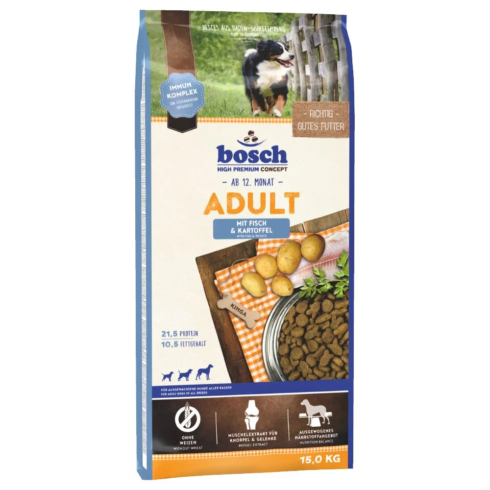 bosch HPC Adult Pesce & Patate - 15 kg