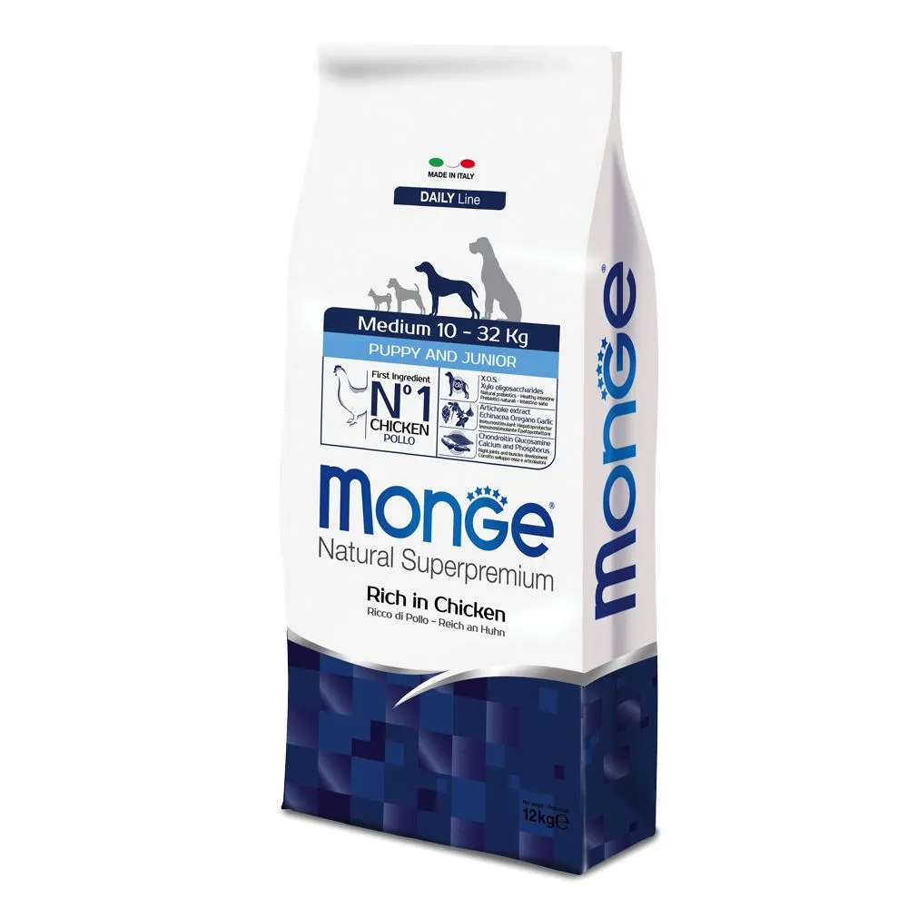 Monge Superpremium Puppy Junior Medium - 12 kg