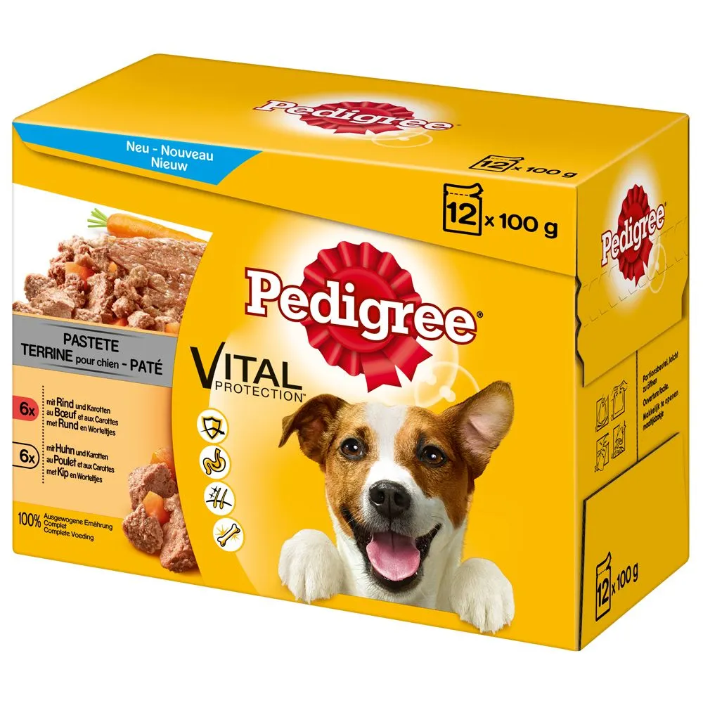 Provalo! Pedigree Vital Protection Patè Pollo & Manzo - 12 x 100 g