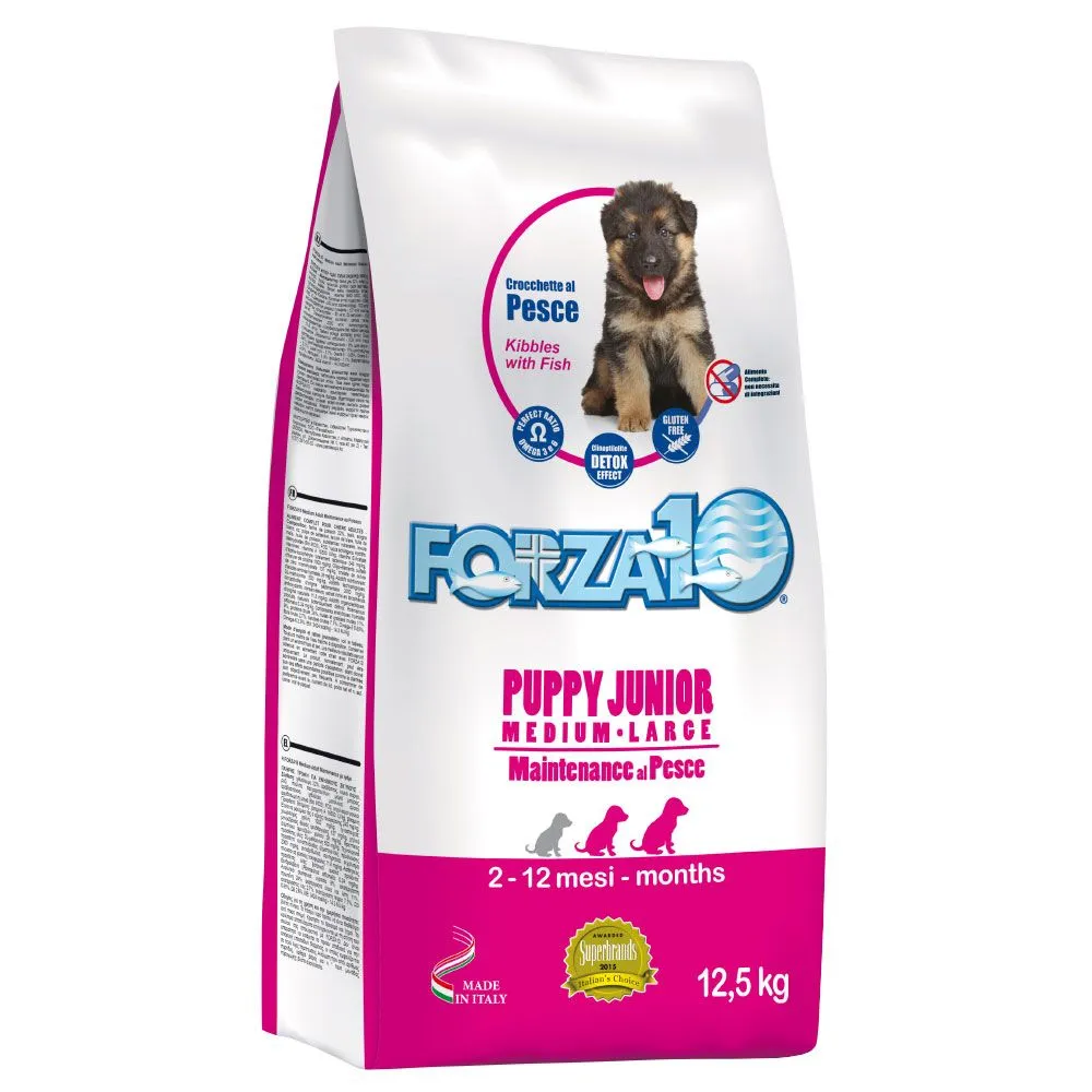 Forza 10 Puppy Junior Maintenance al Pesce M/L - 12,5 kg