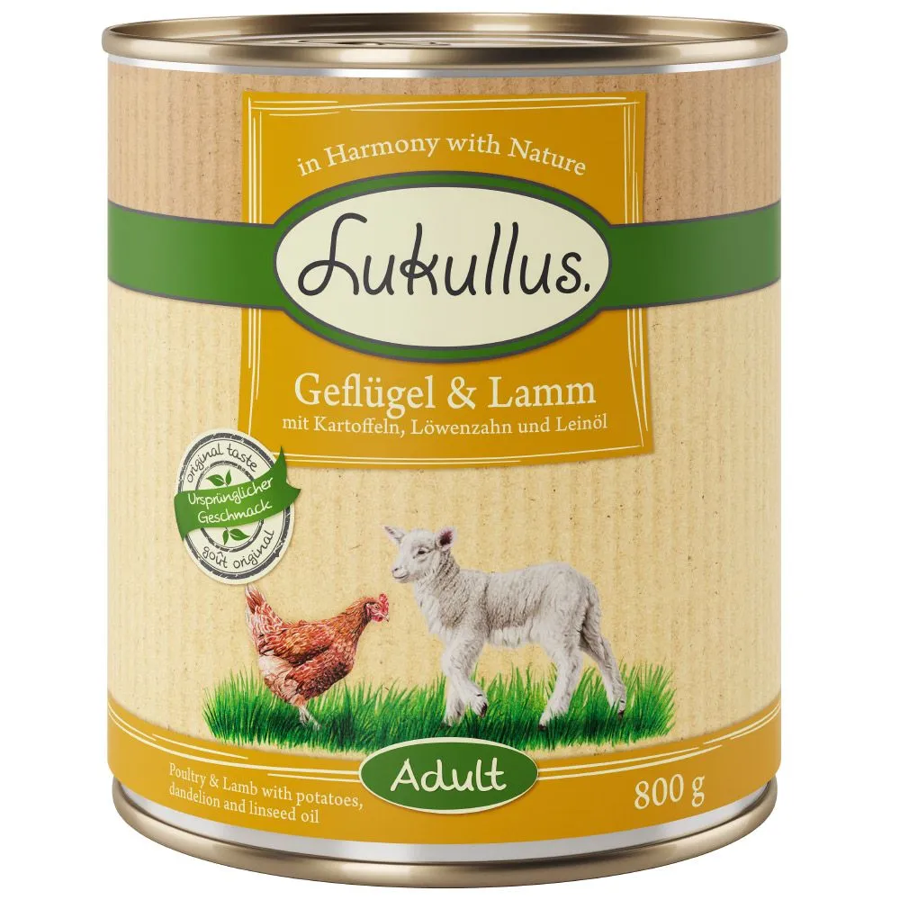 Lukullus Pollame & Agnello - 6 x 800 g